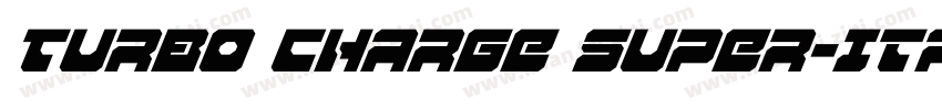 Turbo Charge Super-Italic Italic字体转换